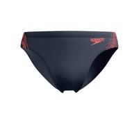 Speedo Hyperboom Splice Slip da Nuoto per Uomo, Grey Lead/Neon Coral, 36