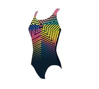 Costume da bagno 1 pezzo per bambina Speedo Digital Placement Splashback Noir 14 anni