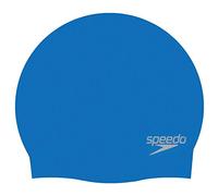 Speedo plain moulded silicone turquoise junior swim cap