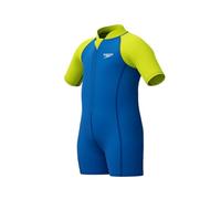 Speedo Learn to Swim Essential Wetsuit Neoprene Suit, Lezioni di Nuoto, Soft Touch, Neoprene Costume da Bagno per Bambino, Turkish Sea, 2 Anni