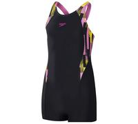 Speedo legsuit stampato ragazze nero/rosa 116cm