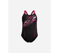 Speedo Medley Logo Medalist Swimsuit Nero 9-10 Years Ragazza