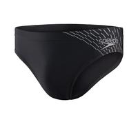 Speedo Medley Logo 7 cm Brief Slip, Nero/Ardesia, 36 Uomo