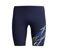 Speedo Medley Logo Jammer da Nuoto per Uomo, Blu Navy, 34