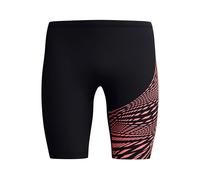 Speedo Medley Logo Jammer per Uomo, Black/Coral Sands, 40