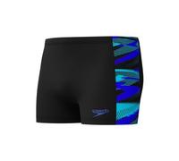 Speedo men s eco h boom panel aqsh swimsuit black and blue