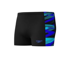 Speedo men s eco h boom panel aqsh swimsuit black and blue