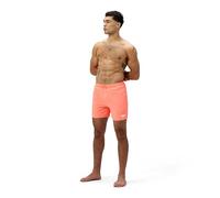 Speedo Men's 16" Watershort Swiming Trunks| Quick Dry | Comfortable Fit | Clasic Style | Drawstring Waist, Sumer Orange, XS