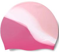 Speedo multi colour silicone cap junior rosa/bianco