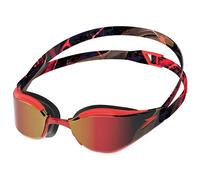 Speedo Fastskin Hyper Elite - Occhialini da nuoto unisex per adulti, a specchio, colore rosso autunnale/fumo/cremisi, taglia unica