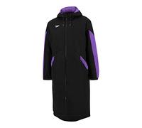 Speedo Parka Giacca Foderata in Pile Colori Team Copricostume da Bagno, Edge Viola, XXS Unisex-Adulto