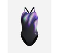 Speedo Placement Printed W - Costume Piscina - Donna - Nero 42
