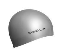 Speedo Plain Flat Cuffia in silicone argento