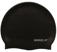 Speedo Plain Flat silicone cap nero per nuoto