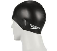 Speedo Plain Moulded Silicone - cuffia - bambino Black