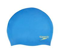 Speedo Plain Moulded Silicone, Cuffia da Nuoto Unisex Bambini, Verde Acqua/Lime, Taglia Unica