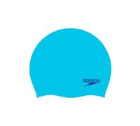Speedo plain moulded silicone turquoise junior swim cap