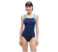 Speedo Print Luna Lustre Swimsuit Blu UK 38 Donna