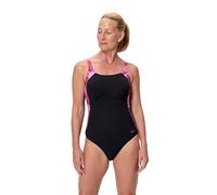 Speedo Print Luna Lustre One Piece Costume da Bagno per Donna, Nero, 34