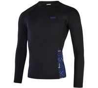 Speedo rash top eco end+ splice nero/blu cromatico/bianco s