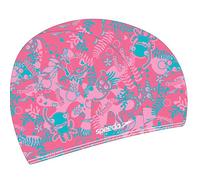 Speedo Sea Squad Polyester cap Ju Ass, Cuffia Nuoto Bambino, Multicolor 2, Pink 6, Blue 6, Taglia Unica