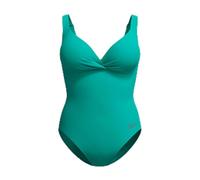Speedo Shaping Cross Knot Costume da Bagno Intero per Donna, Turquoise Gem, 32
