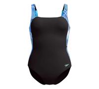 Speedo Shaping Luna Lustre Printed 1 Costume da Bagno Intero per Donna, Indigo Glow, 38