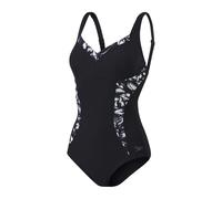 Speedo Shaping Printed Panel LunaElustre Costume Intero per Donna, Nero o Grigio Antracite o Bianco, 38 EU