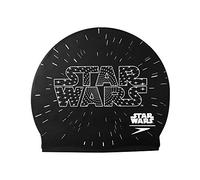 Speedo Slogan PRT Cap Ju, Cuffia da Nuoto Unisex adulto, Black/White, Taglia Unica