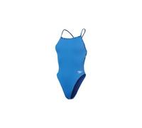 Speedo solid vback swimsuit blue