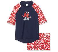 Speedo Splashmaster - Top set da ragazza, ragazza, 811882C889, Splashmaster Navy/Risk Red, 7 anni