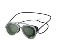 Speedo Sunny G Mariner Occhialini da nuoto per bambini, unisex, a specchio, argento/smeraldo/argento, taglia unica