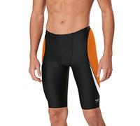 Speedo Costume da Bagno Jammer Endurance+ Splice Team Colori, Bordo Nero/Arancione, 32 Uomo