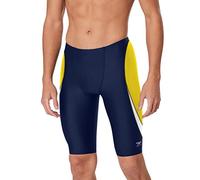 Speedo Swimsuit Jammer Endurance+ Splice Team Colors, Edge Navy/Oro, 36 Uomo