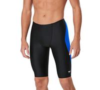 Speedo Swimsuit Jammer Powerflex Eco Revolve Splice Team Colors, Nero/Blu, 22 Uomo