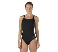 Speedo Swimsuit One Piece Endurance+ Flyback Solid Adult Team Colors, Tuta da Allenamento, 1 Pezzo Donna, Nero/Nero, 28