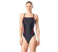 Speedo Swimsuit One Piece Powerflex Cross Back Printed Adult Team Colors Costume da Donna (Pacco da 1)