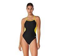 Speedo Swimsuit One Piece Powerflex Flyback Solid Adult Team Colors Costume Intero Donna