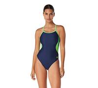 Speedo Swimsuit One Piece Powerflex Flyback Solid Adult Team Colors Costume Intero Donna