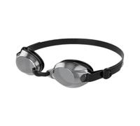 Speedo Unisex Adulto Jet Mirror Occhialini, Nero/Bianco/Chrome, Taglia Unica