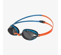 Occhialini Speedo Vengeance blu arancione con lenti trasparenti nero