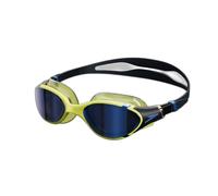 Occhialini Speedo Biofuse 2.0 nero giallo verdone con lenti a specchio blu navy