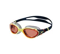 Speedo Unisex Biofuse 2.0 Swimming Goggles | Patented Easy Adjustment | Anti-Fog | Anti-Leak | Enhanced Fit | Improved Comfort, Orange, One Size