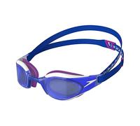 Speedo Unisex Fastskin Hyper Elite Swimming Goggles | Competitive Goggles | Performance Goggles | Training Goggles | Hydrodynamic, Flame Red/Bolt/Aqua Blue, One Size