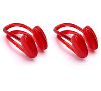 Speedo Unisex Universal Nose Clip | Kit Bag Swim Essentials, Red, One Size (Confezione da 2)