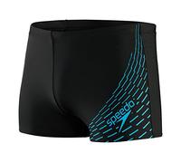 Speedo Uomo Medley Logo I Aquashort, Nero/Blu, XXS