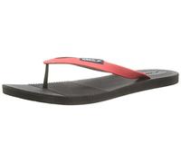 Speedo Uomo Saturate II Thong Flip-Flop, Nero Nero Fed Red, 8