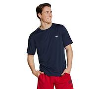 Speedo UV Swim Shirt Easy Short Sleeve Regular Fit Maglietta Rash Guard, Peacoat Basic, Medium Bambine e Ragazze