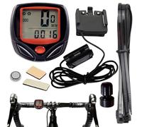 Speedometro Con Contadometro Di Bicchette Generico - Contachilometri Per Bici Da Visualizzazione LCD Cablata Impermeabile | Multifunzionale Portable Clear Data Bikes Milometraggio Tracker Per Biciclet