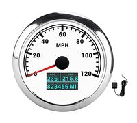 Speedometro GPS Gauge 3 in 1 tachimetro universale a 120 mph con gita di ingranaggio e chilometraggio totale IP67 impermeabile per camion per auto a barca marina ABS in acciaio